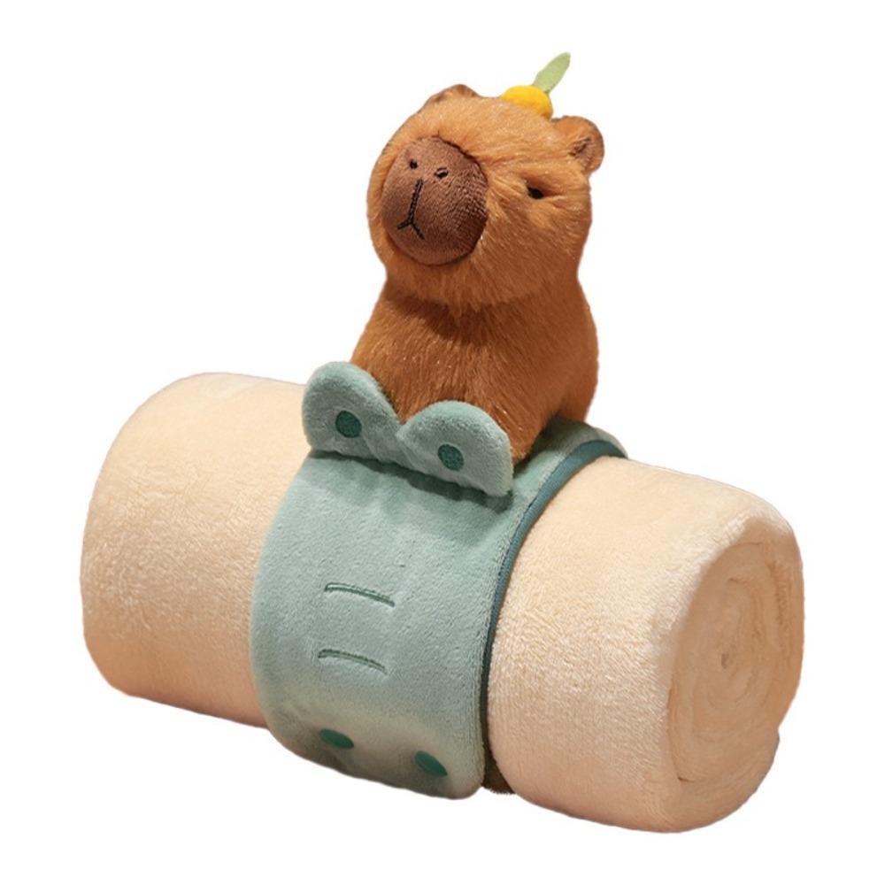 Animal Shaped Air Conditioning Blanket Warm Animals Stuffed Toy Office Nap Blanket Warm Winter