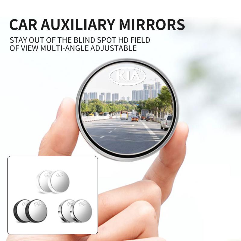 KHCT4 For KIA 2PC Car 360 Degree Adjustable Blind Spot Mirror Round Frame Mirror Accessories K5 K2 Rio Optima Sportage Venga Sorento