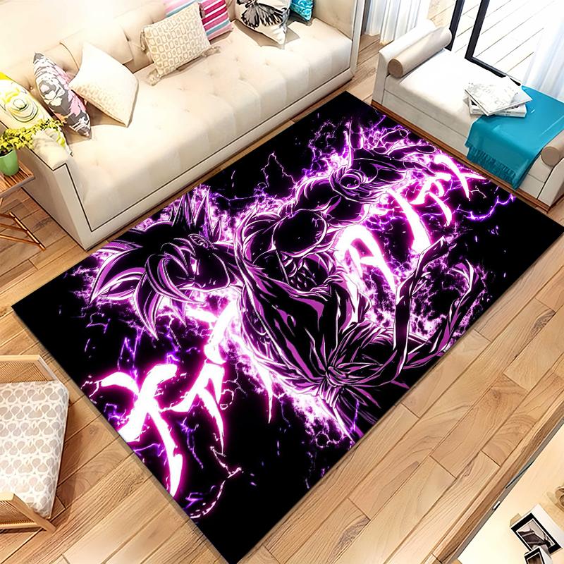 Anime D-Dragon Ball Game Cartoon Living Room Non-Slip Area Rug Soft Carpet for Bedroom Kids Playroom Sofa,Home Decor Doormat