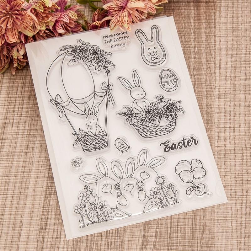 Cute Easter Bunny Stamp Perfect for Handmade Art and Scrapbooking Enthusiasts
