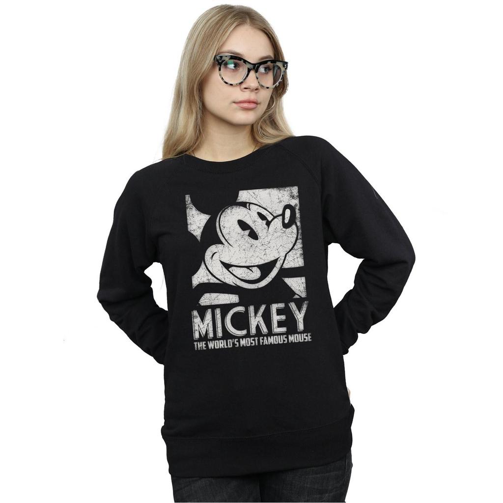 Disney Womens/Ladies Mickey Mouse Most Famous Sweatshirt