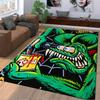 "Green Monster with Paintbrush" suitable as a non-slip mat for the living room or bedroom sofa