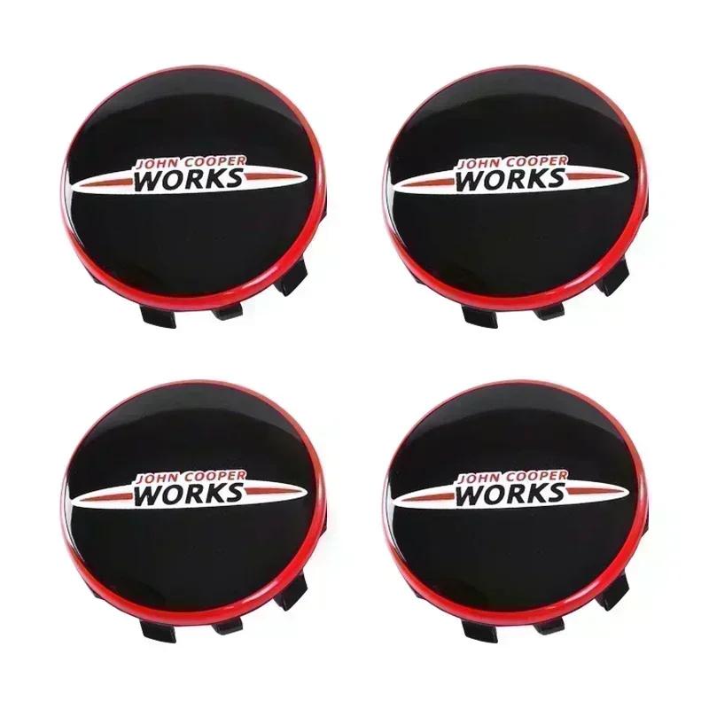 /4PCS 54mm 56mm Car Wheel Center Hub Caps Rim Covers Badge Emblem For BMW Mini Cooper One S JCW R56 R50 R53 R55 R57 R60 F55 F56