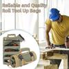 Tool Roll Up Bag with Handle Multi-compartments Large Capacity Zipper Closure Waterproof Heavy-Duty Tool Organizer Bag