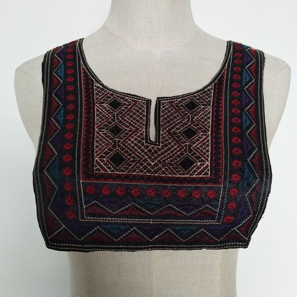 Embroidery Color Lace Collar Ethnic Style Lace False Collar Diy Women'S Accessories