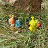 1/2Pcs Cute Couple Snail Figurines Mini Snail Ornament Colorful Resin Snail Statue Decor For Garden Home Fish Tank Car Ornaments