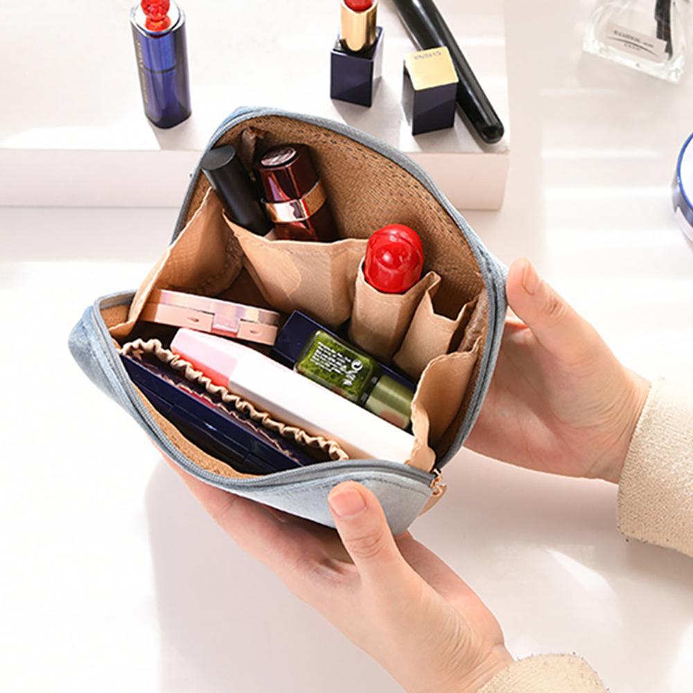Portable Zipper Simple Velvet Makeup Bags Cosmetic Bags Lipstick Pouch Handbags