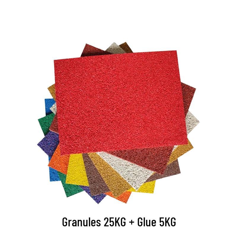 Kunpai EPDM Rubber Colored Granules with Adhesive