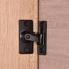 Door Lock Guard Latch Bolt 90 Degree Steel Toggle Latch Sliding Barn Door Lock Wine Cabinet Closet Right Angle Lock Hardware