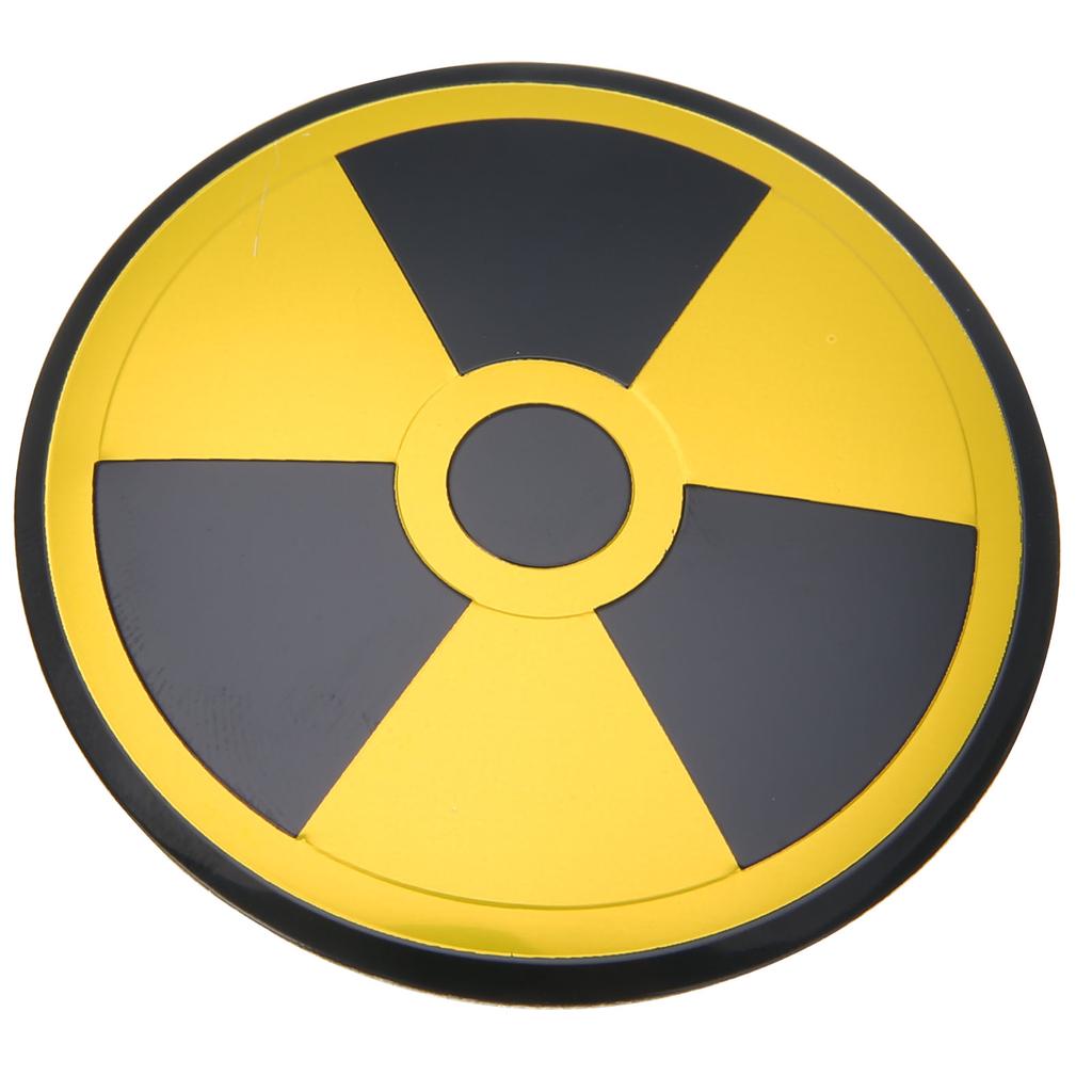 4 шт. символ предупреждения о ядерной опасности, центральная крышка ступицы колеса, эмблема, наклейка, наклейка