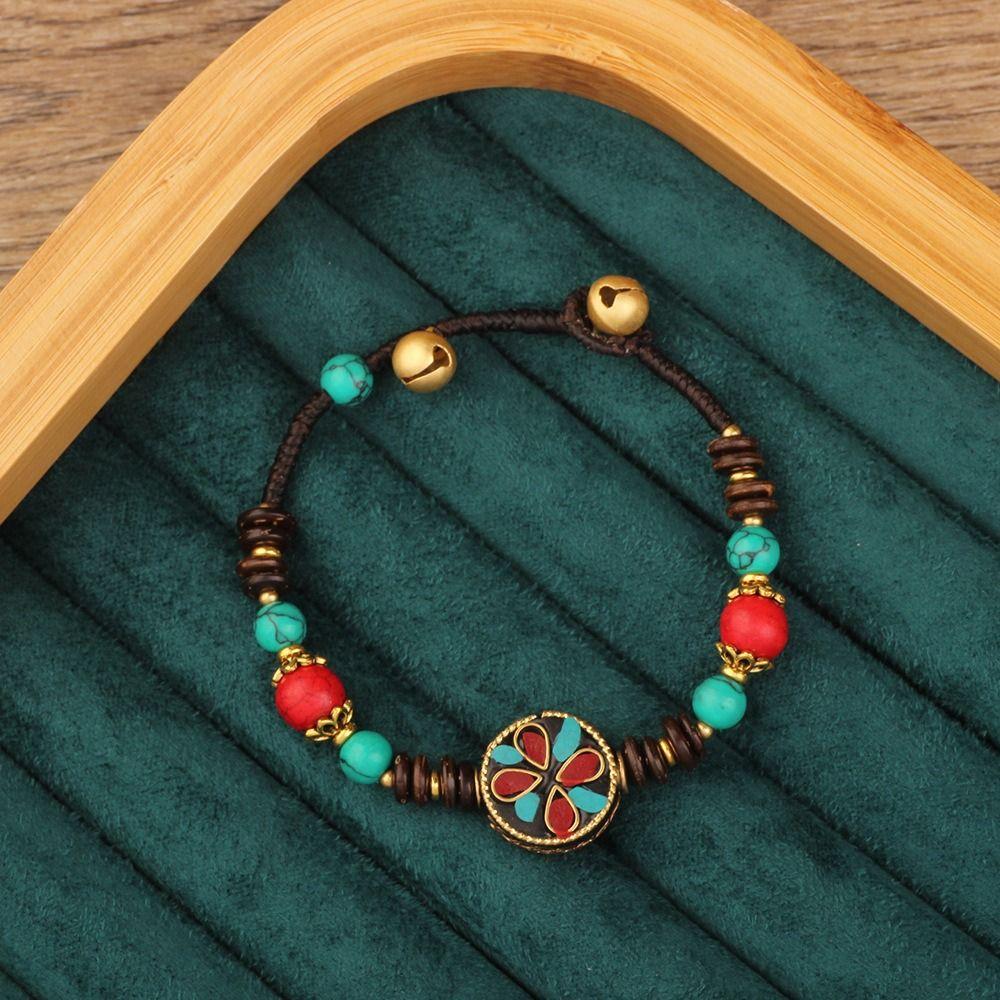 Colorful Bohemian Bracelet Nepal Tibetan Style Vintage Beaded Bracelet Jewelry