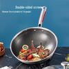 34cm 3-Layer Honeycomb Non-stick Wok with Steamer