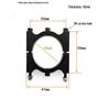 Carbon Fiber Multi-Axis Drone Tube Clamp - M3 Aluminum Alloy for Remote Control Models