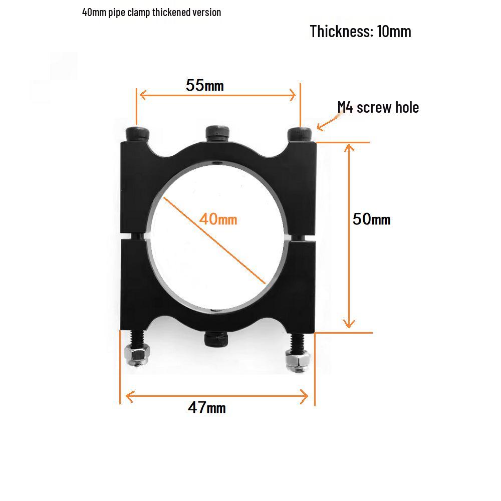 Carbon Fiber Multi-Axis Drone Tube Clamp - M3 Aluminum Alloy for Remote Control Models