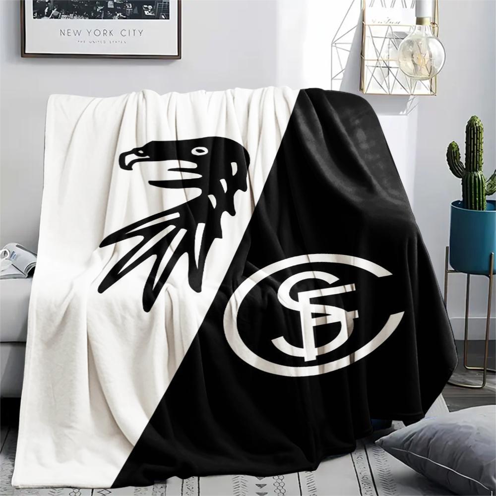 1pc SC Freiburg Print Flannel Blanket, High quality Comfortable for All Seasons, Home Decor, Warmth and Comfort, Perfect for Christmas Gifts80