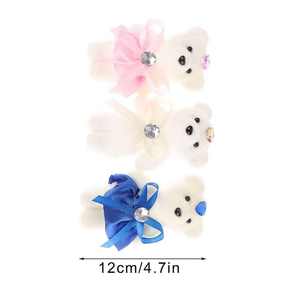 10 шт./набор Милая кукла-медведь Мультяшные плюшевые игрушки Новые аксессуары для букета с медведем