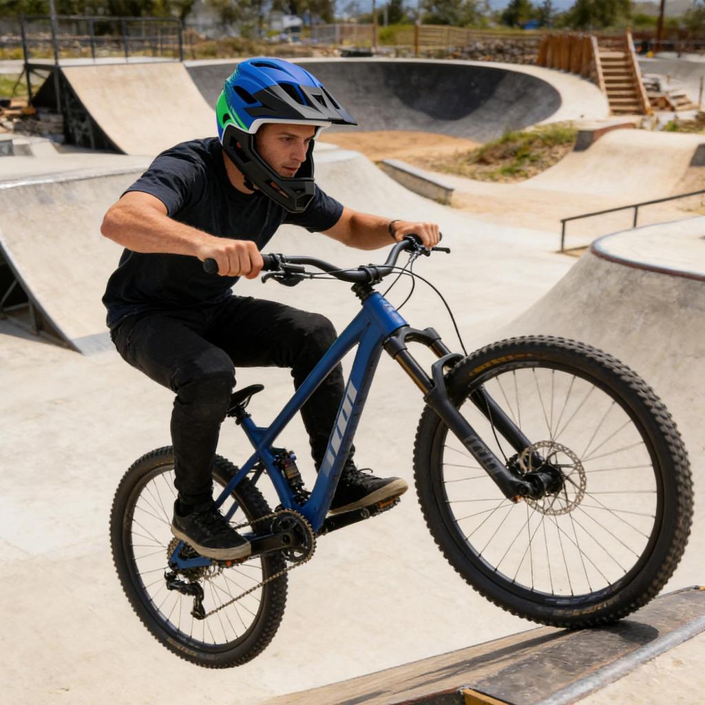 Велосипедный шлем Full Face Защита головы для велоспорта Амортизация ударов Велосипедный шлем для велосипеда Мотокросса Мотоцикла Скутера