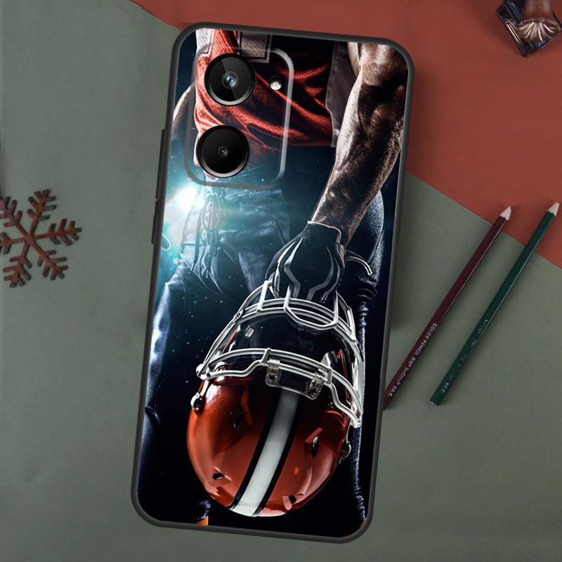 American football player sport Case For Realme 15 Pro GT7 GT6 C65 C67 C61 C53 C55 C51 C35 C63 C71 C75 11 12 13 14 Pro Plus