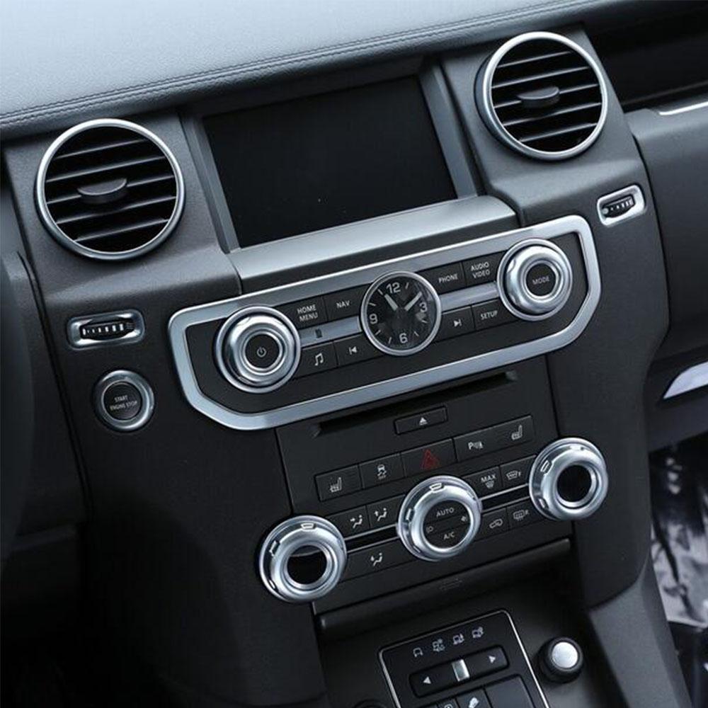 5Pcs Plating Dash Konb Ring Cover For Land Rover Discovery 4 2010-16