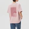 MLB T Shirts Unisex Pink Crew Neck Moderate 3ATSM0563-50PKL