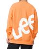 Оранжевый свитшот с логотипом Lee на спине,