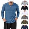 Men's Autumn Round Neck Long Sleeved T-shirt Loose Fitting Pullover Casual Long Sleeved Men's T-shirt