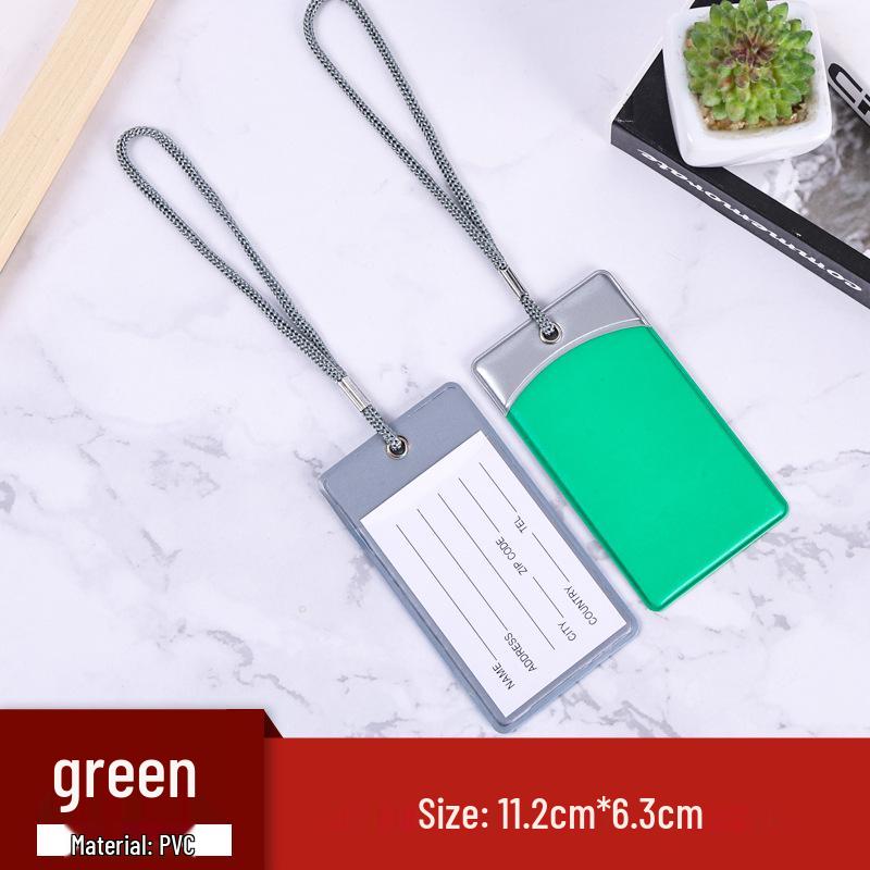 Персонализированная многоцветная ПВХ бирка для багажа со шнурком и карточкой для информации