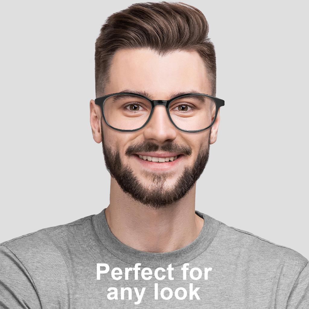 2 шт. очков для чтения с автофокусом, унисекс дизайн, полая конструкция дужек, подходят для работы за компьютером и являются идеальным выбором для подарка.