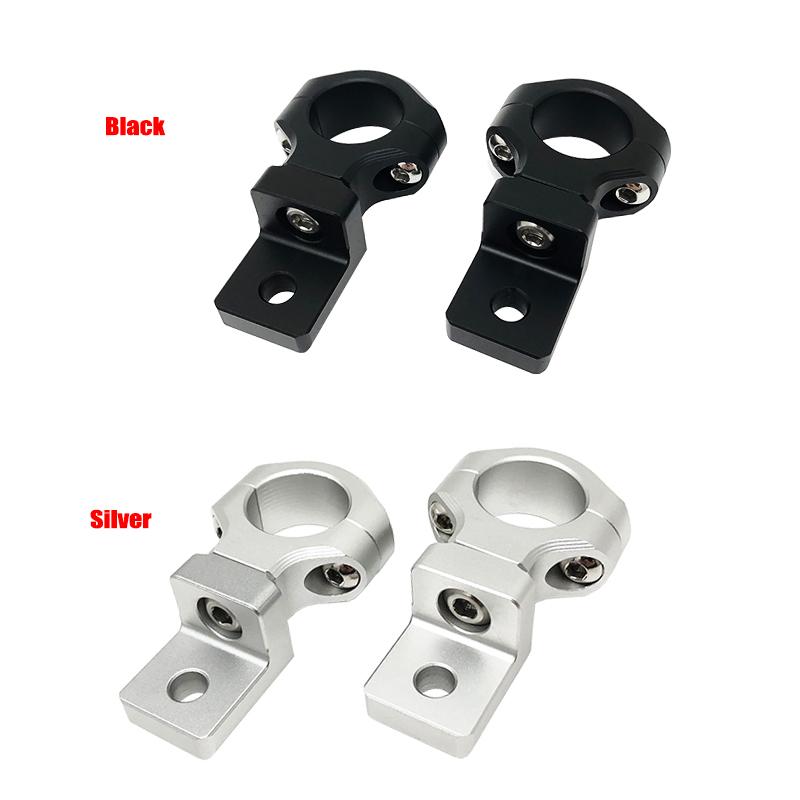 Мотоциклетный светодиодный кронштейн для крепления фары, зажим 22 мм 25 мм, комплект для крепления вилочных трубок, противотуманные фары для мотоцикла