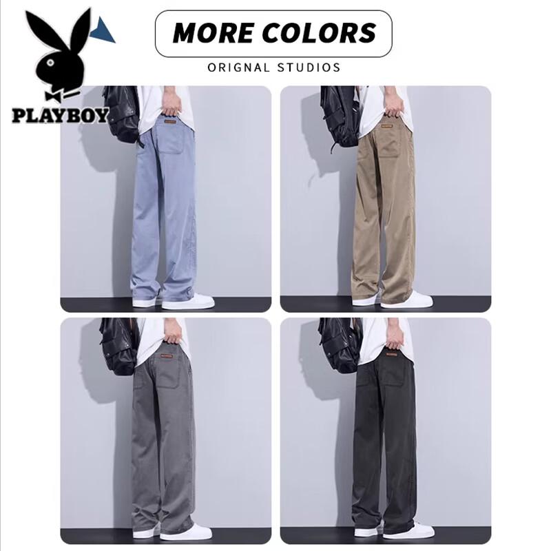 PLAYBOY Мужские летние свободные прямые джинсы из тенсела