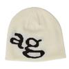American retro letter jacquard knitted hat, street wind cold hat showing small men and women in stock