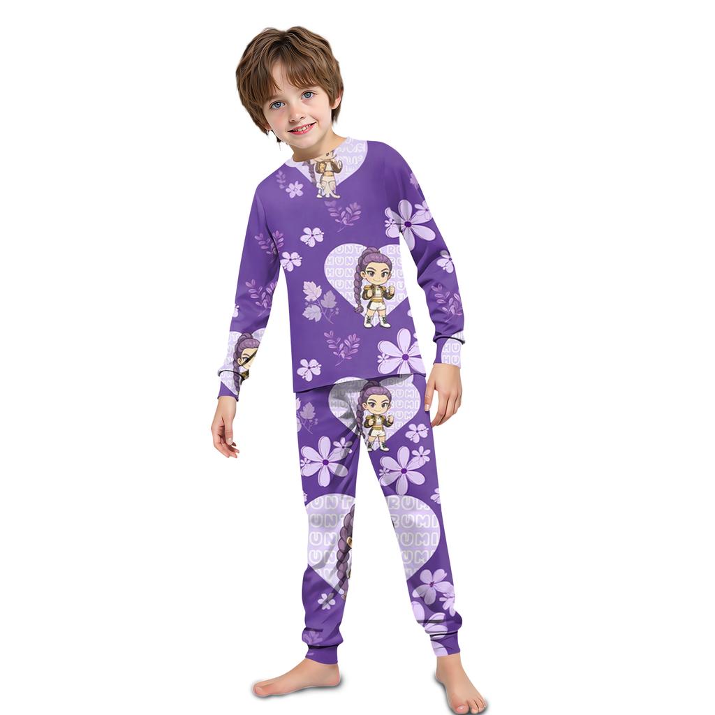 Prints Family Matching Long Sleeve Tops+Pants Set Family Matching Sets