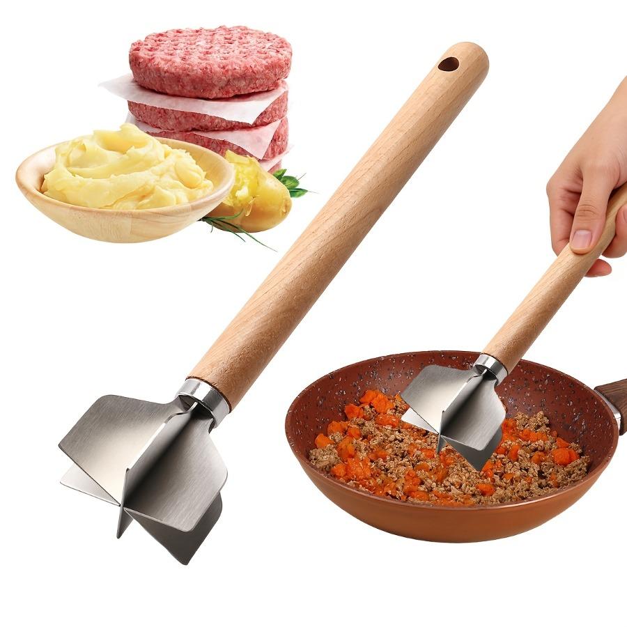 1 шт. Ручной измельчитель для мясного, картофельного салата, помидоров, миксер для мяса бибимбап, мясорубка/мялка из нержавеющей стали 304, пищевой миксер-мялка для домашней кухни
