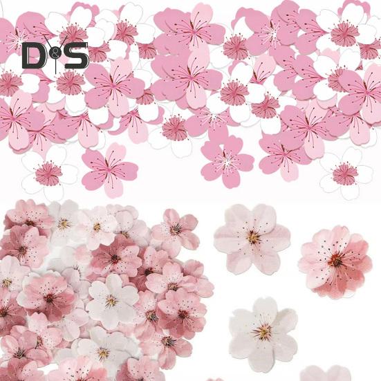 Съедобные бумажные цветы для украшения торта, вишневые сакуры, украшения для торта, свадебные аксессуары для торта на день рождения