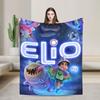 Elio Ooooo & Glordon Flannel Blanket  Soft Throw Blanket for Home Decor Travel Fluffy Bedspread Sofa Bed Cover