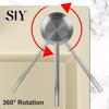 Press Type Soap Dispenser Stainless Steel Sink with 100CM Extension Tube Kitchen Corrosion-resistant Countertop Built-in Dishwashing Liquid Dispensing