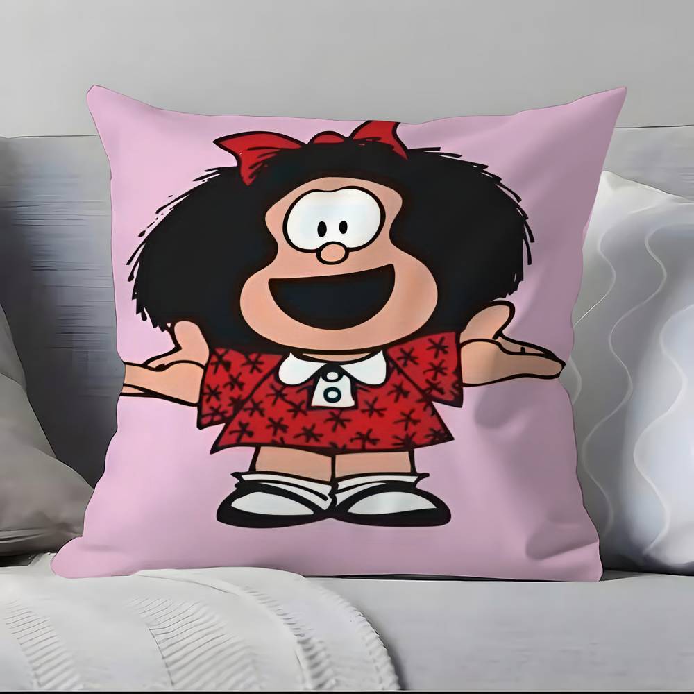 Cartoon M-M-Mafaldas Pillow Case Pillowcase Soft Skin Friendly & Comfortable With A Hidden Zipper