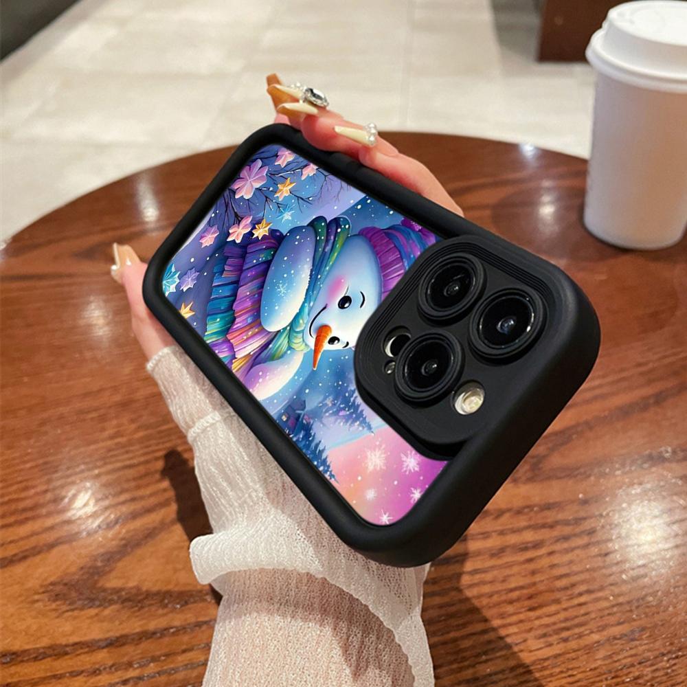 N116 Счастливого Рождества С Новым годом арт Мягкие чехлы для телефонов Angel Eyes для iPhone 16 15 14 13 11 Pro Max 8 7 6s Plus 12 mini XR XS Max Противоударный чехол