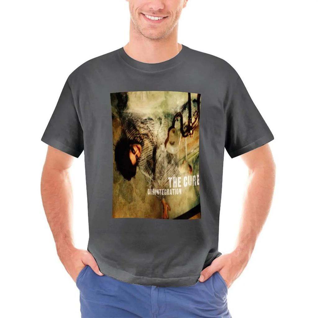 Men's T Shirt The Cure Disintegration Top Unisex Fashion Cotton T-shirt Kids Hip Hop Tees Tops Boy Oversized Tshirt Black Women Tee