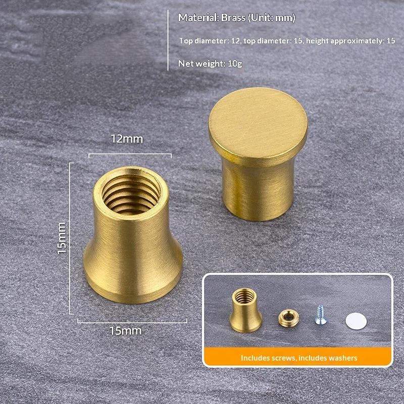 Brass Wooden Mini Board Feet 4Pcs Anti Slip Riser for Jewelry Box Display Tray Small Furniture DIY Craft Use