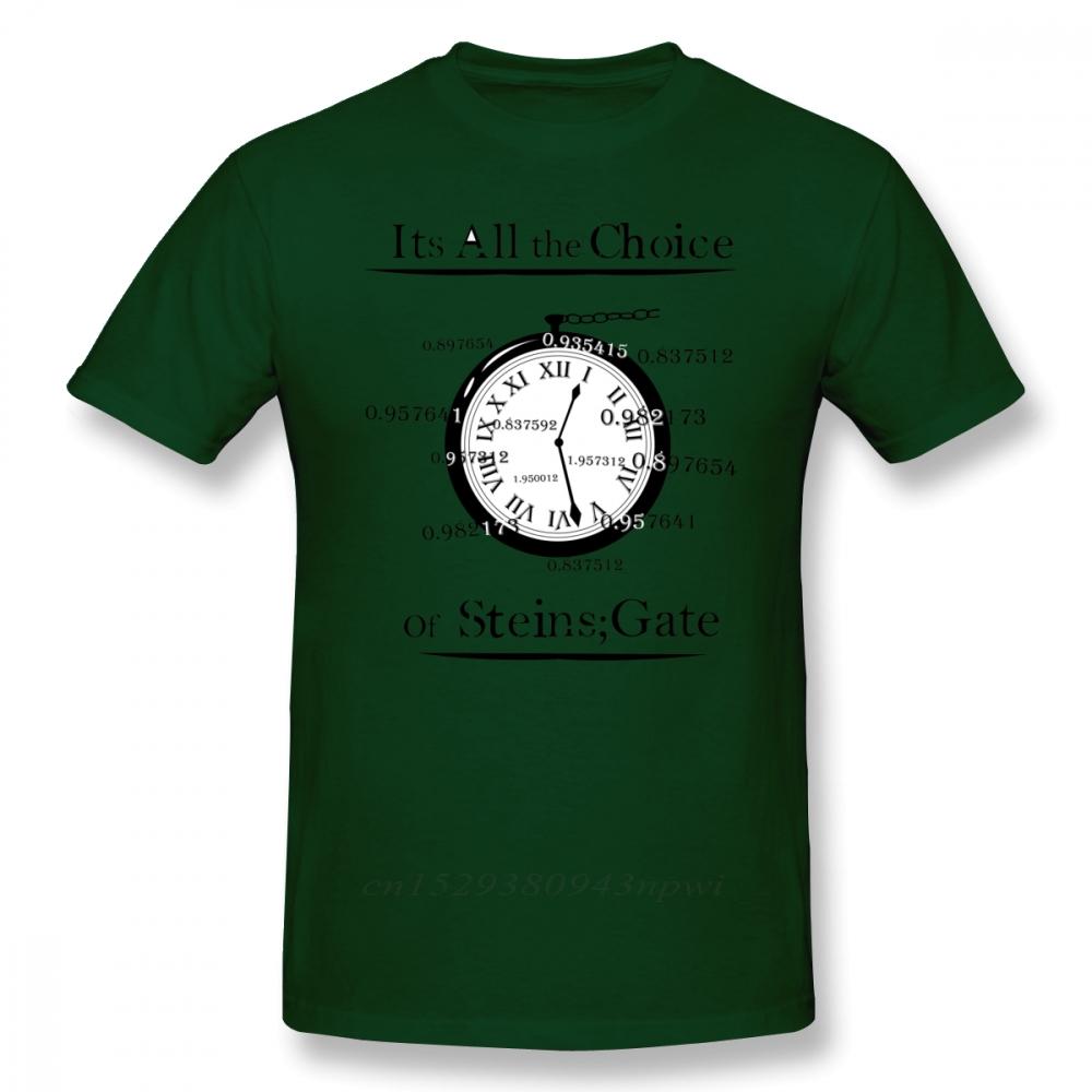 Steins Gate T Shirt The Choice Of Steins Gate TShirt Cotton Unisex Tee Shirt Print Cute Plus size Streetwear ShortSleeve Tshirt