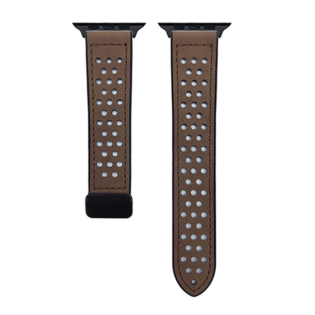 Ремешок для Apple Watch Series 10 Ultra 9 8 7 SE 6 5 4 3 2 1 46 мм 49 мм 45 мм 44 мм 42 мм Перфорированный силиконовый ремешок с магнитной застежкой