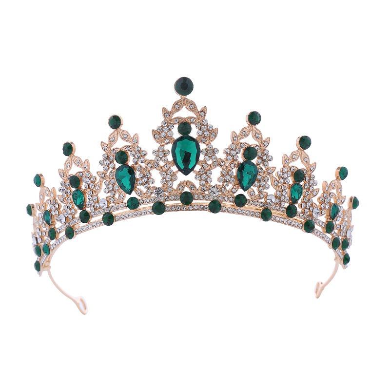 Невеста Корона Головной убор День рождения Свадебная повязка на голову Ювелирные изделия Королева Свадебный сплав Головной убор Аксессуар для волос Корона