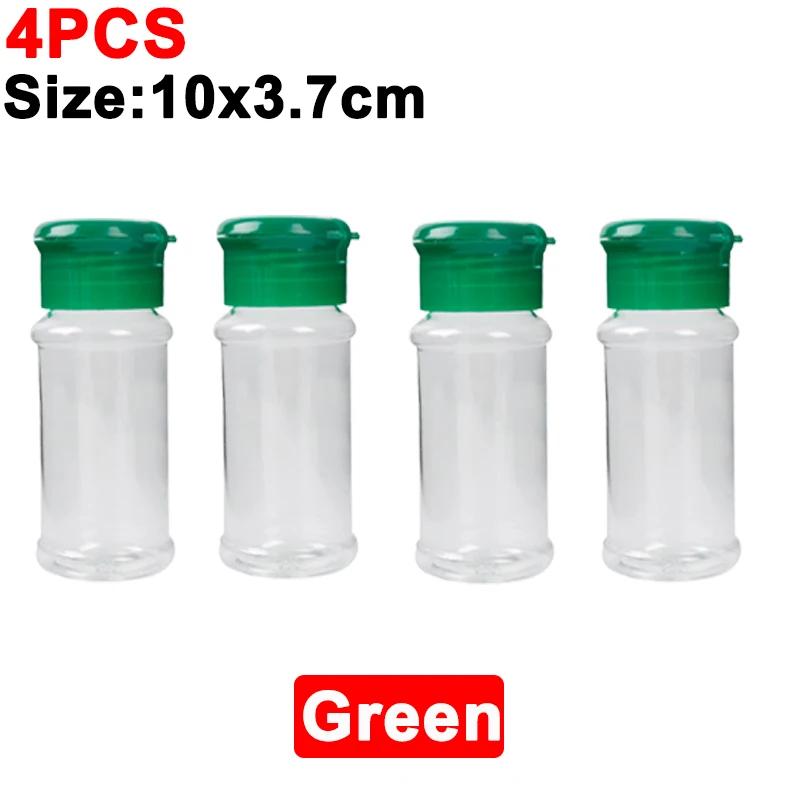 Банки для специй, переносные бутылки-шейкеры для приправ, пластиковые солонки и перечницы, контейнеры для приправ для барбекю, кухонные гаджеты