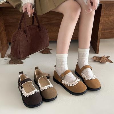 Лето 2025 новые французские ретро туфли Мэри Джейн одинарные женские модные с круглым носком студенческие с юбкой японские туфли женские