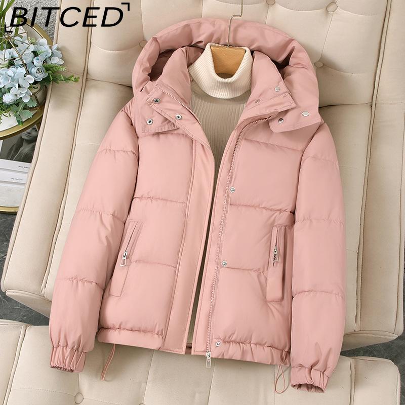 BITCED Women's Short Down-Filled Hooded Winter Coat