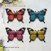 4 Pieces Iron Butterfly Wall Arts Hanging Artworks Collection Vivid Ornaments Sculptures for Patio