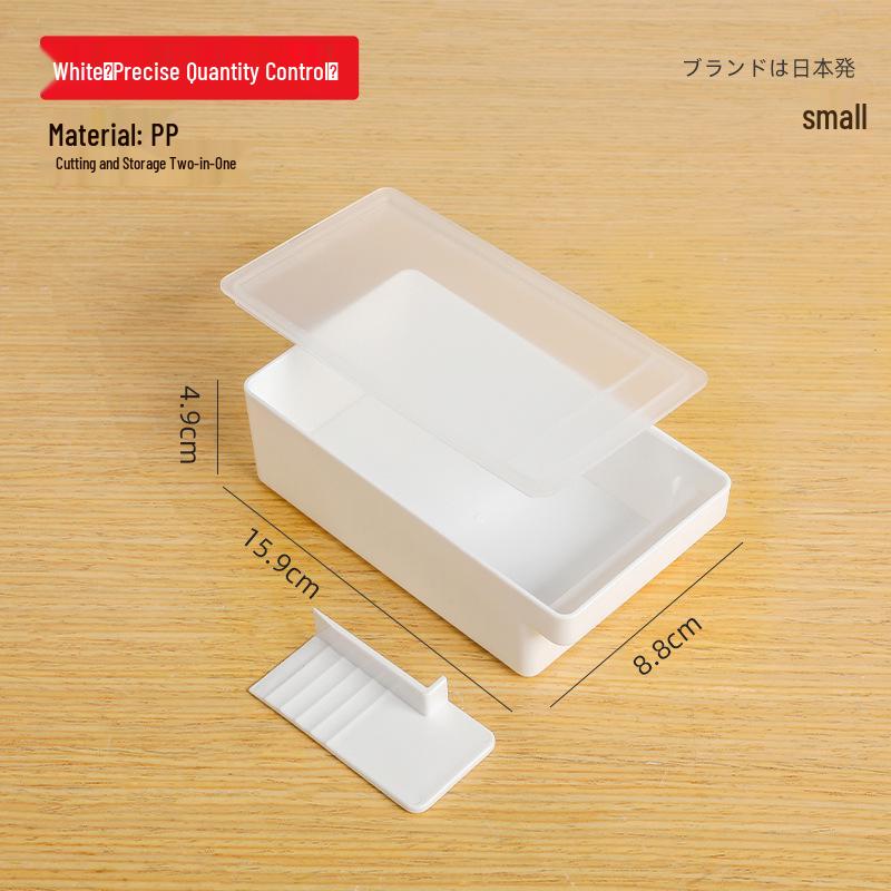 Резак для масла и сыра с контейнером для хранения - Органайзер для сохранения свежести для холодильника и морозильной камеры.