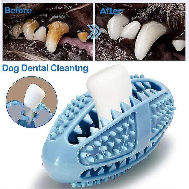 Puppy Teeth Cleaning Chew Ball Toy Durable Natural Rubber Dog Toothbrush Stick Dental Care Dogs - Chewing, Treating, Chasing and Retrieving Fun