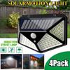 Солнечные настенные светильники Уличные 100-светодиодные солнечные светильники Водонепроницаемые датчики движения Уличное освещение Освещение двора Декоративное освещение сада